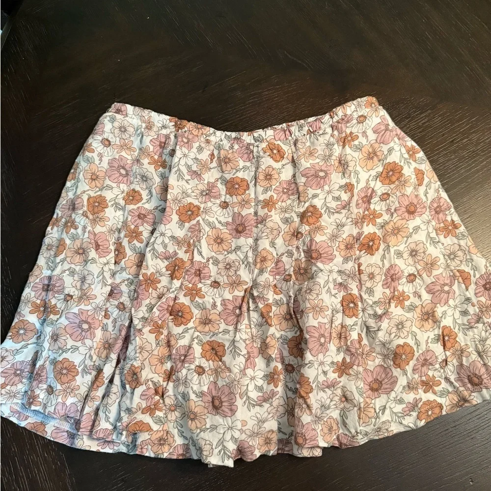 Abercrombie kids mod floral flutter skirt size 11/12
